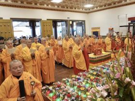 大年初一圣蹟寺举办新春祈福法会