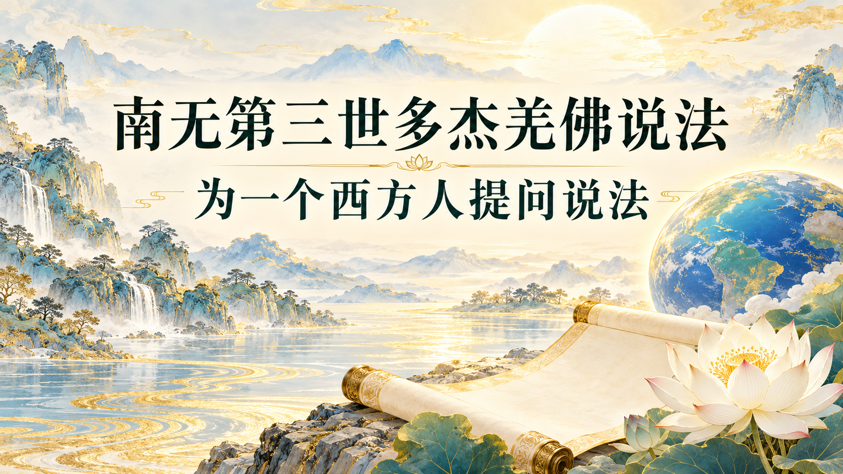 南无第三世多杰羌佛说法 为一个西方人提问说法
