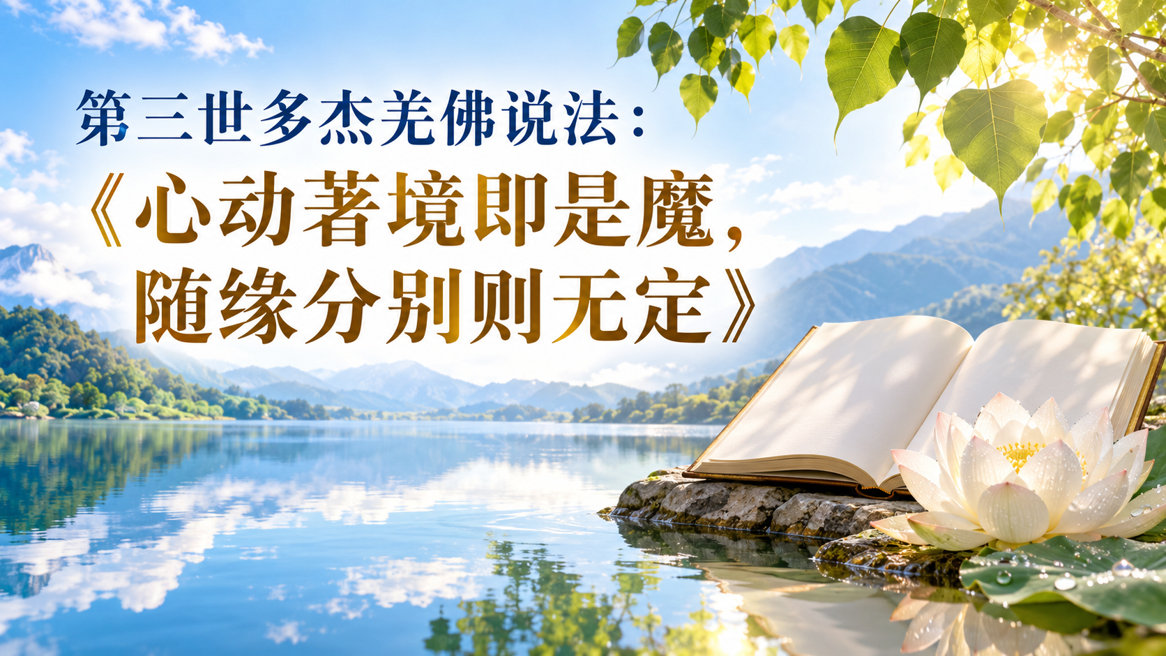 第三世多杰羌佛说法：《心动著境即是魔，随缘分别则无定》